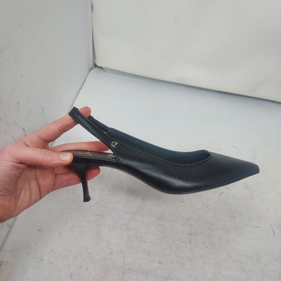 Christian Louboutin Black Sporty Kate Slingback Pump - Picture 3 of 15